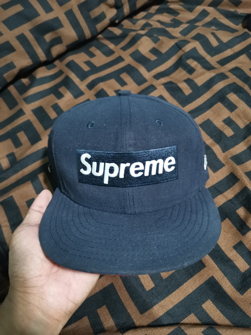 Supreme Box Logo Fleece New Era Fitted Cap