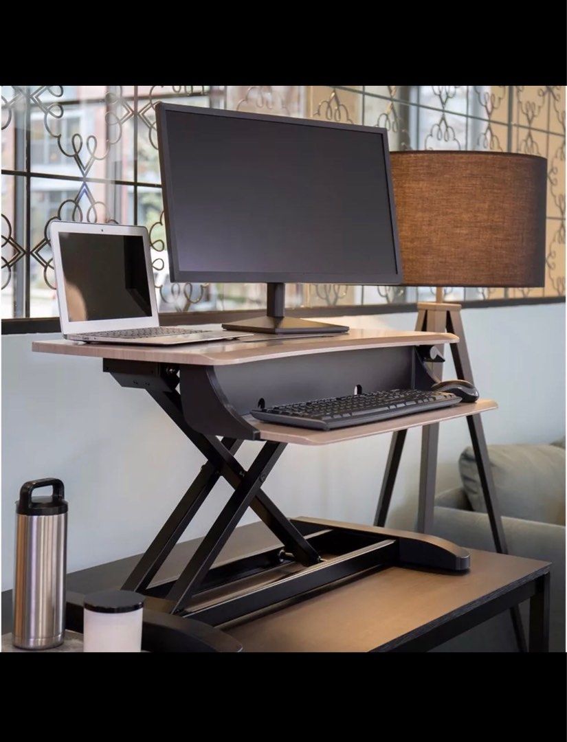 New ergotron workfit z mini sit stand desktop workstation for sale