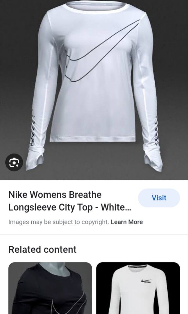 Nike women's breathe store long sleeve running shirt