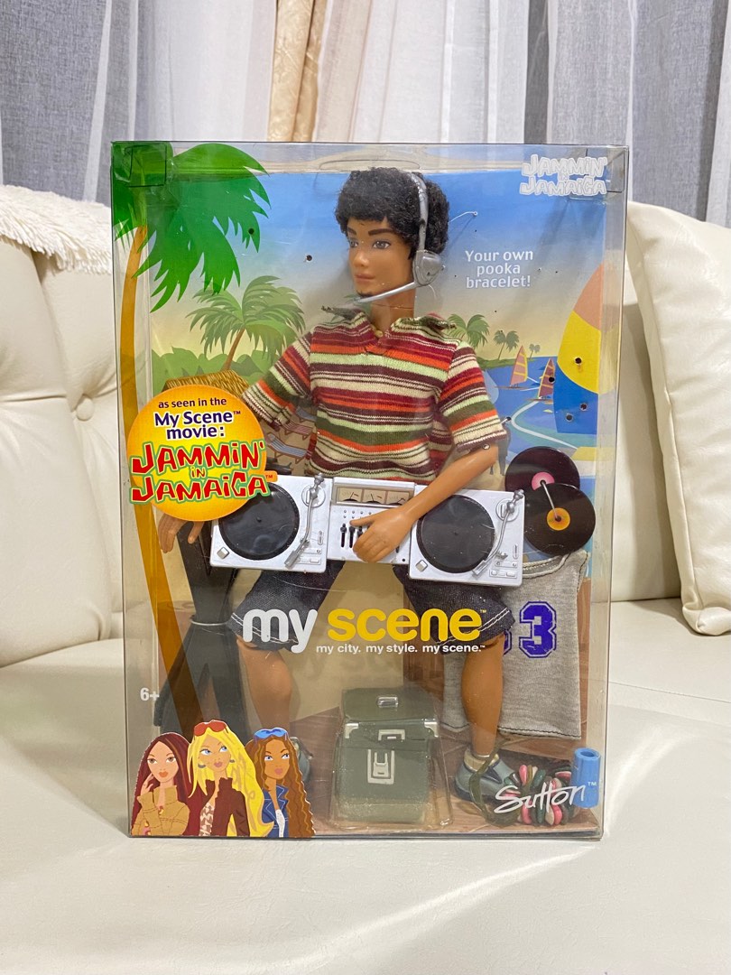 NRFB My Scene Boy Jammin in Jamaica Movie Sutton Doll 2003 Made in China