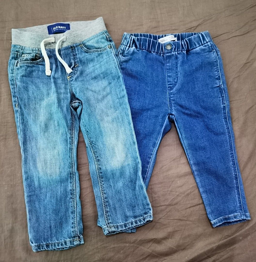 Old Navy and Zara toddler pants 18 24 months set