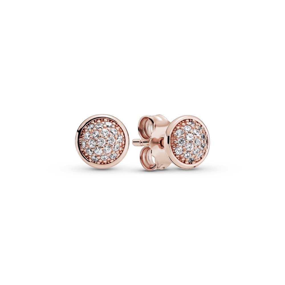 Gold stud shop earrings pandora