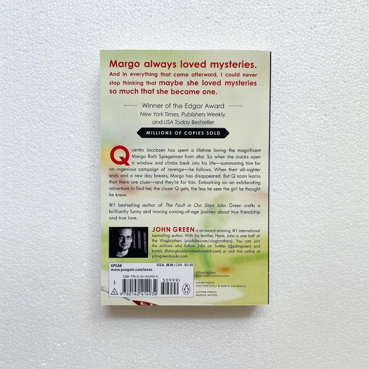 paper towns back cover