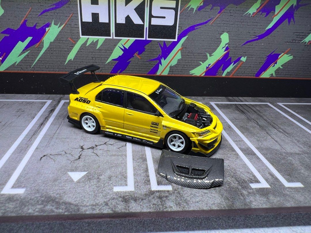 PEAKO MODEL 1 64 MITSUBISHI LANCER EVOLUTION IX VARIS YELLOW