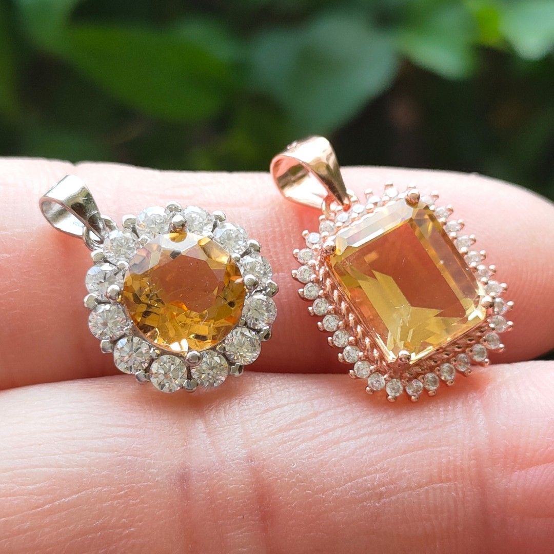 Pendant Citrine Women s Fashion Jewelry Organisers Precious Stones on Carousell