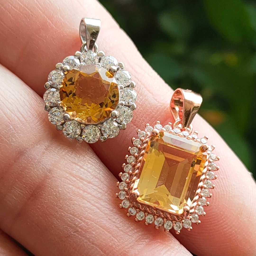 Pendant Citrine Women s Fashion Jewelry Organisers