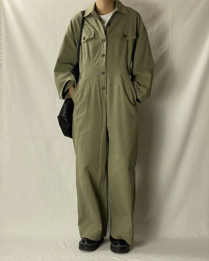 Picnicmood Sage Green Overalls on Carousell