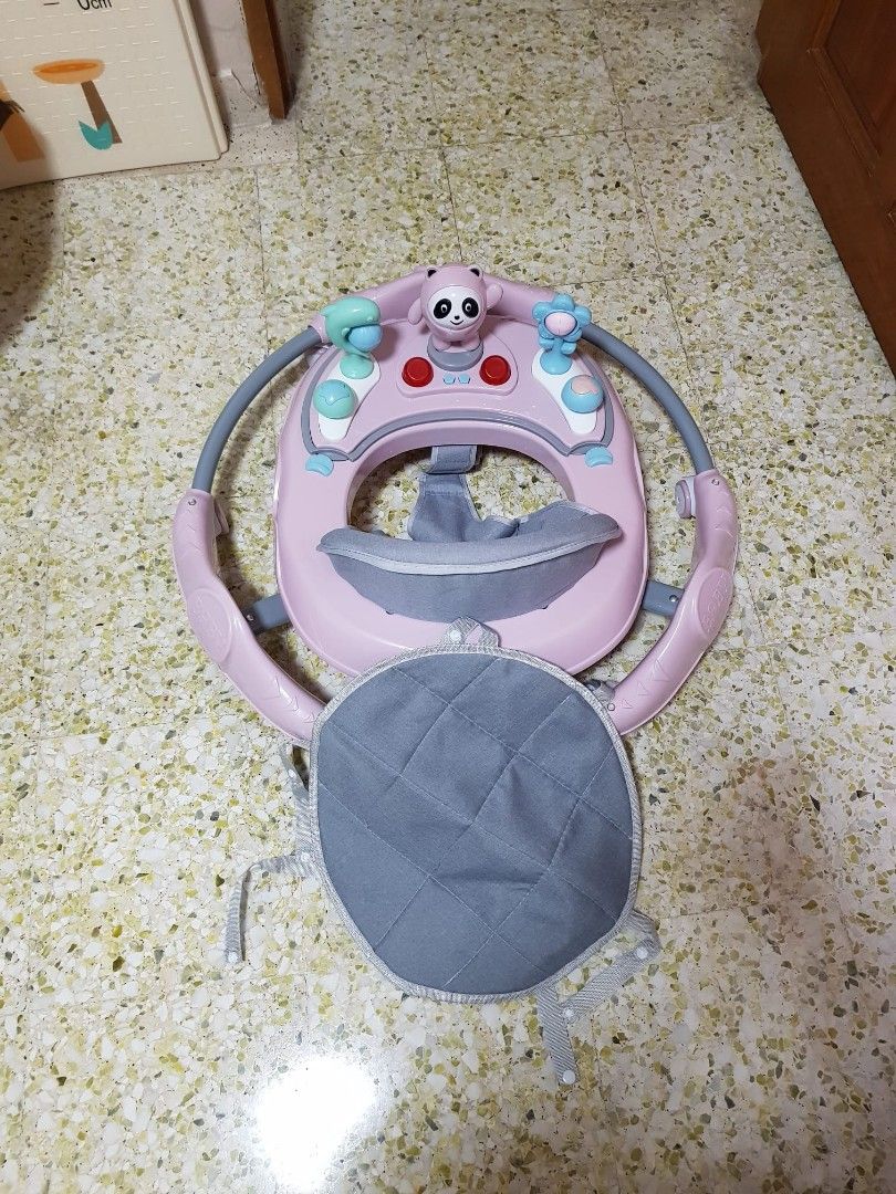 Charming Pink Baby Walker With a Comfortable Seat And Playful Design For Little Ones