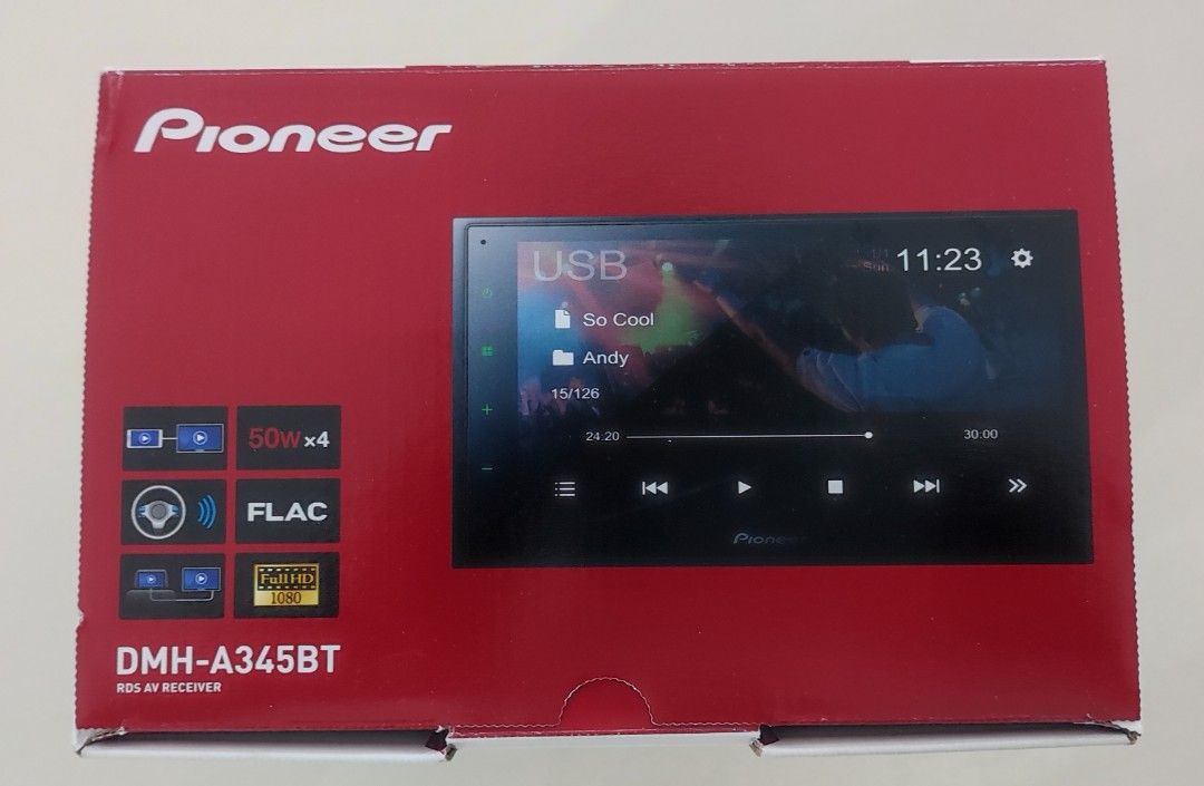 Pioneer DMH-A345BT RDS Av Receiver, Car Accessories, Electronics ...
