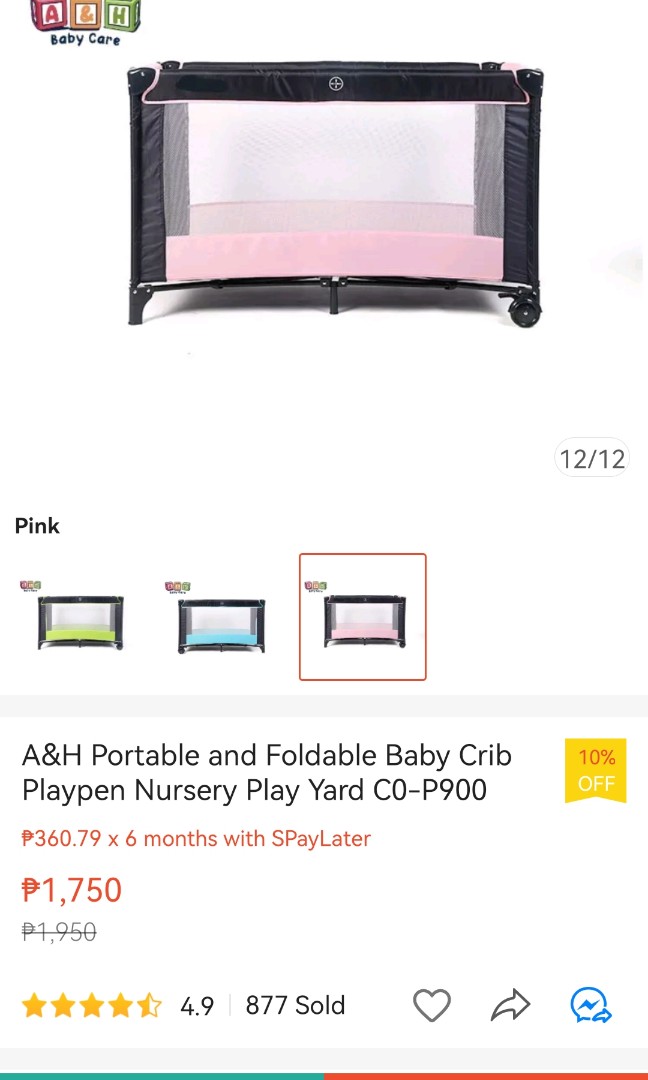 Playpen/crib on Carousell