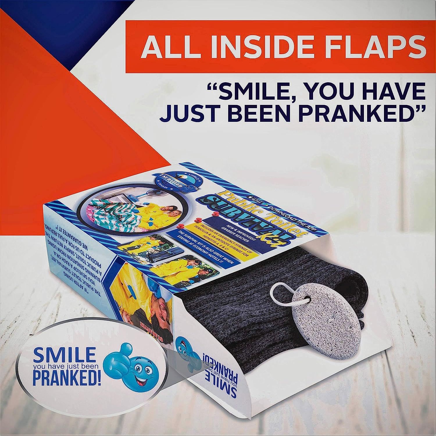 Prank Gift Boxes, Inc. Public Toilet Survival Kit! Prank Box for Adult ...