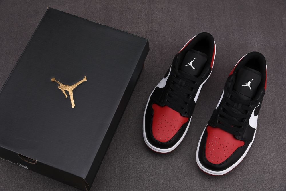 PREORDER Authentic Jordan 1 Low “Bred Toe” on Carousell