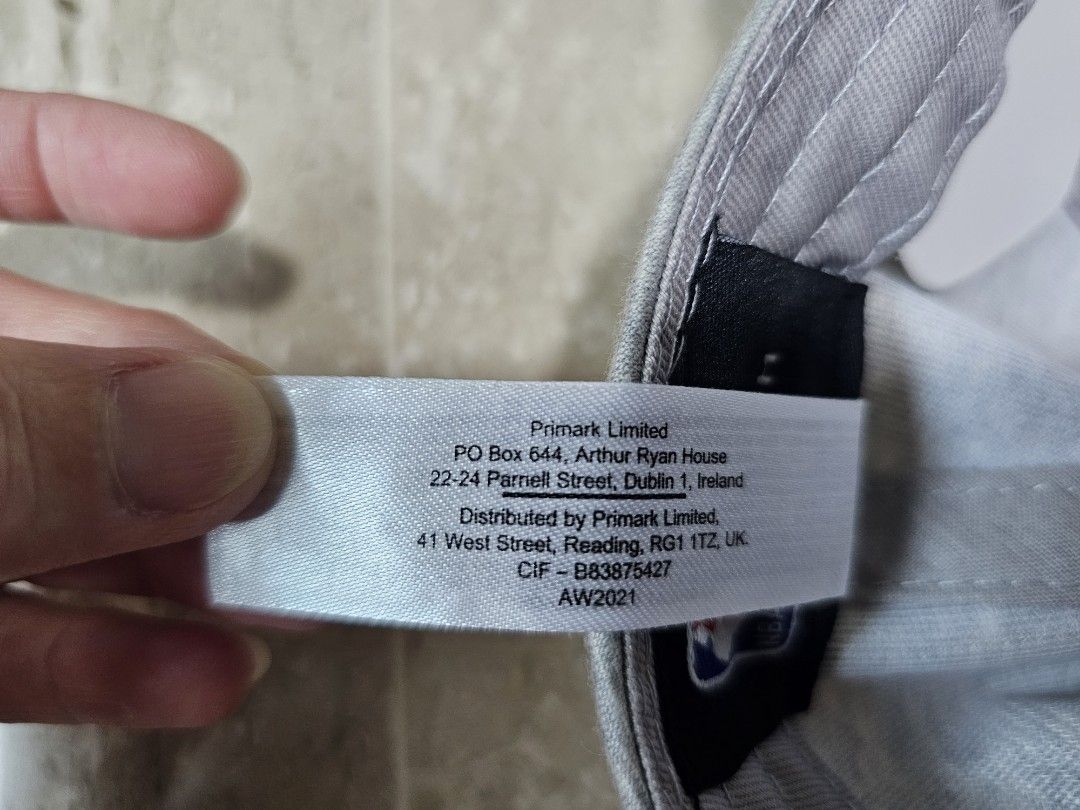 PRIMARK NBA LOS ANGELES LAKERS Youth Cap Hat GRAY, Men's Fashion