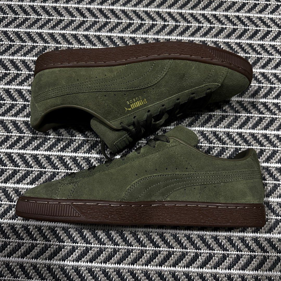 Puma military sale green shoes