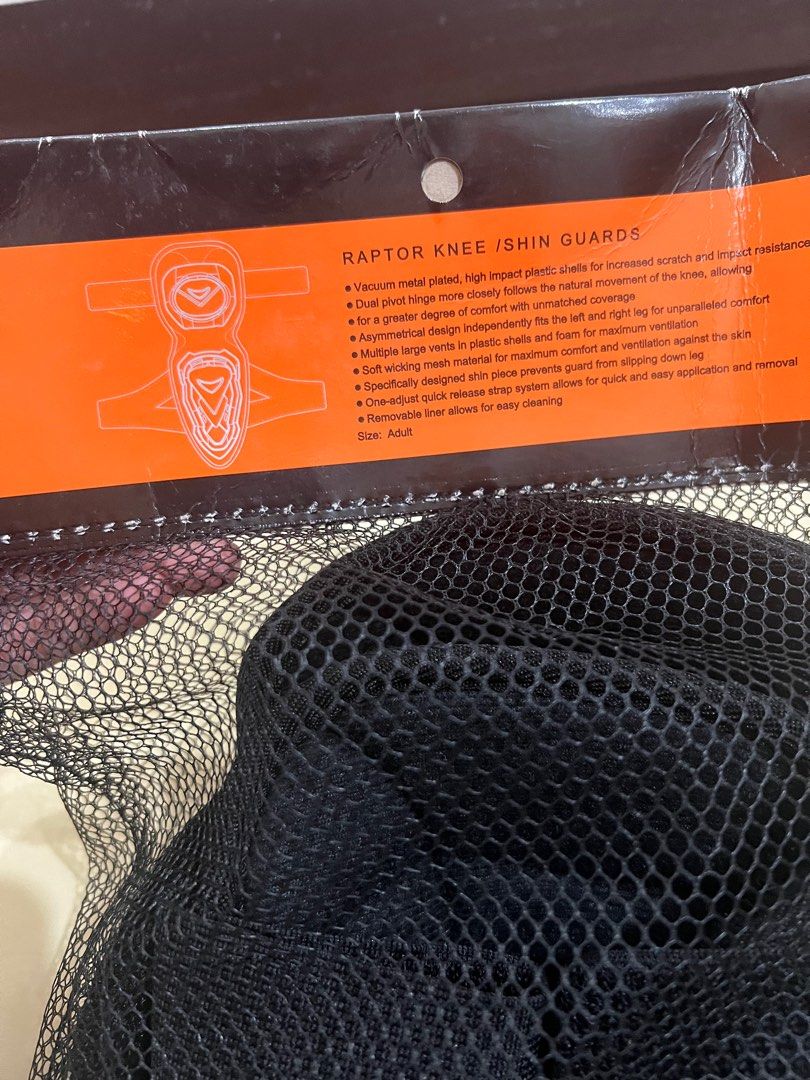 Raptor Knee / Shin Guards (Category: Other Sports Equipment and Supplies) located in Makati City. Submitted by binabanesa (Listing ID 1239084844, Image 2). Description: Used twice lang Fresh like new Negotiable Brand: PRO-BIKER Helmet Motorcycle Honda ADV Suzuki Accessories Gear .