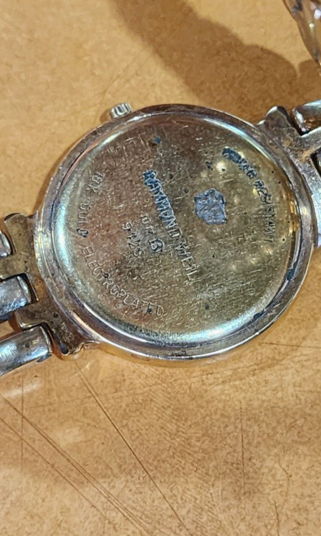 Rare Raymond Weil Gold Watch 9125