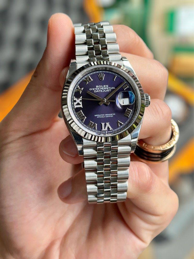 Purple datejust best sale
