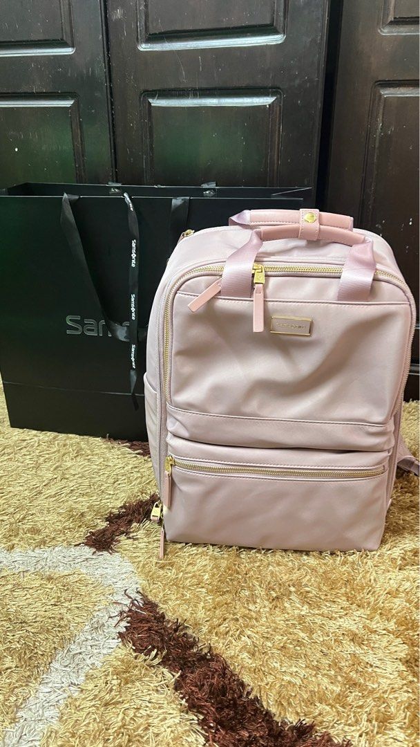 Samsonite Aquarius Pink backpack, Women's Fashion, Bags & Wallets ...