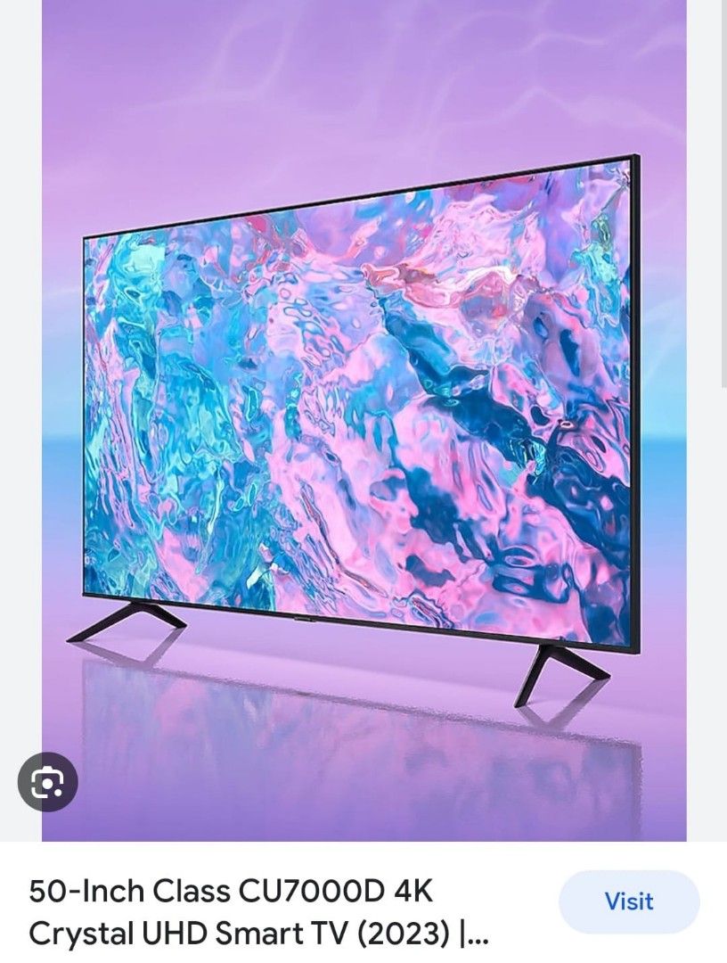 Samsung CU7000 UHD 4k 50" TV, TV & Home Appliances, TV & Entertainment, TV on Carousell