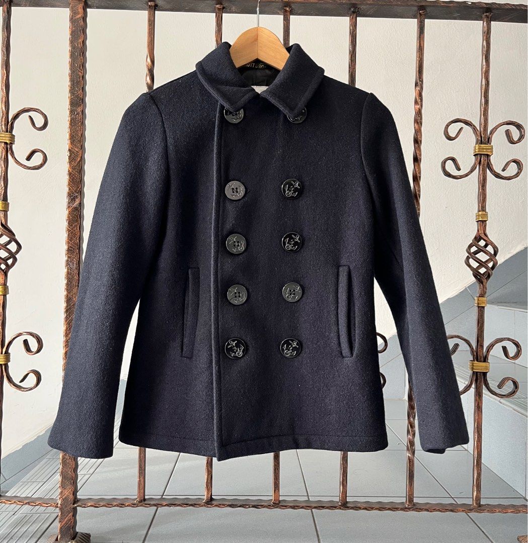 Schott navy wool peacoat on sale