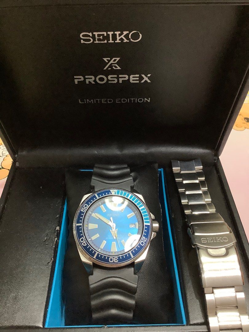 Seiko Prospex Limited Edition 藍武士4r35-01s0, 名牌, 手錶- Carousell