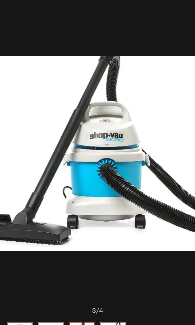 ShopVac Vacuum Cleaner Wet/Dry Micro 10 10L 1400W Blue, TV & Home