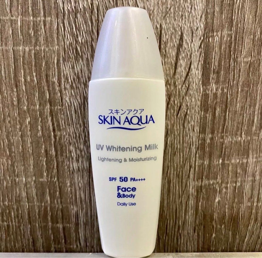 SKIN AQUA Tone Up Moisturizer Milk Whitening SPF 50 PA++++ on Carousell