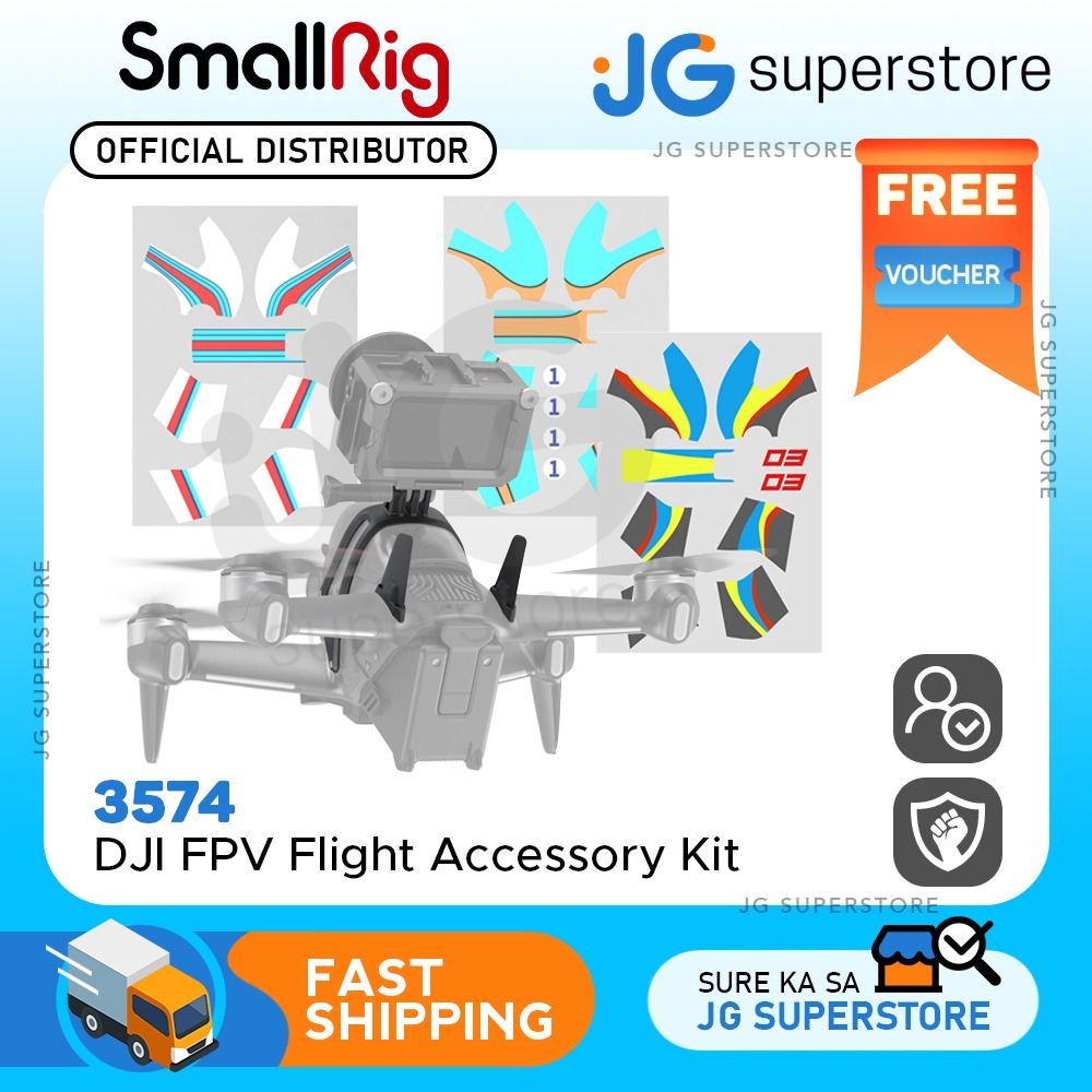 SmallRig DJI FPV Colorful Flight Accessory Kit with 3D Stickers
