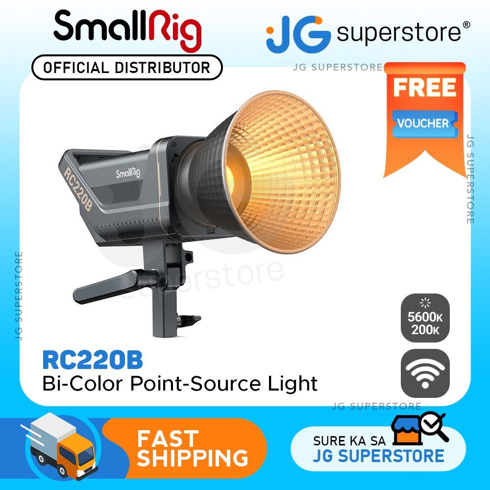 SmallRig RC 220 LED Daylight / Bi-Color Point-Source Video Light with ...