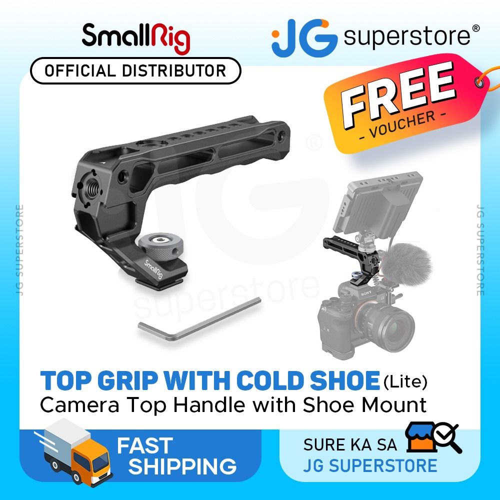 SmallRig Top Handle with Shoe Mount (Lite) with 5kg Load Capacity, Shoe ...