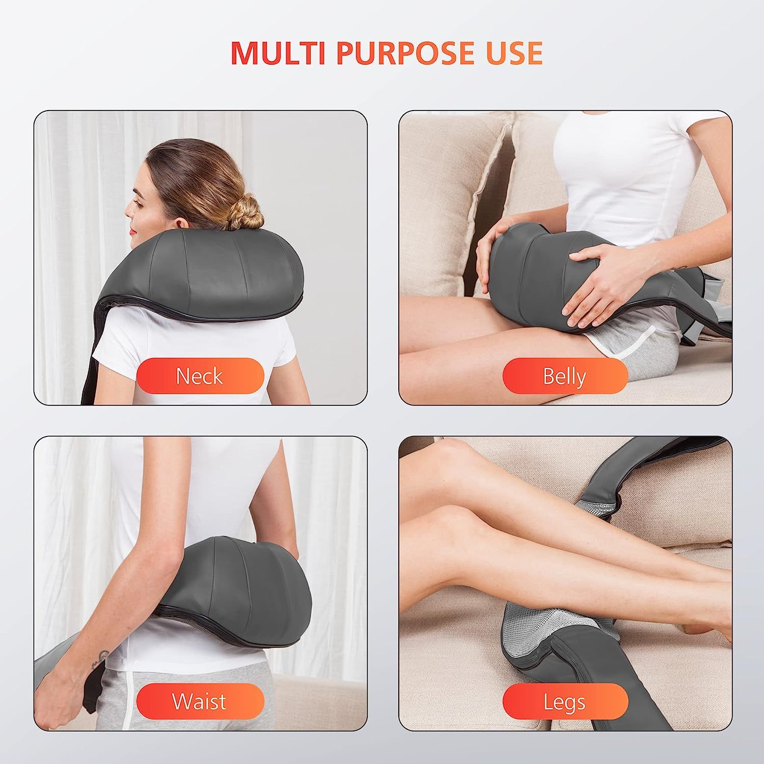 Neck Massager, Shiatsu Back Neck Massager with Heat, Back Massager Deep  Tissue Kneading for Back, Neck, Shoulder, Foot, Leg, Foot Massager,  Electric Massager Gifts for Women/Men/Mom/Dad Navy