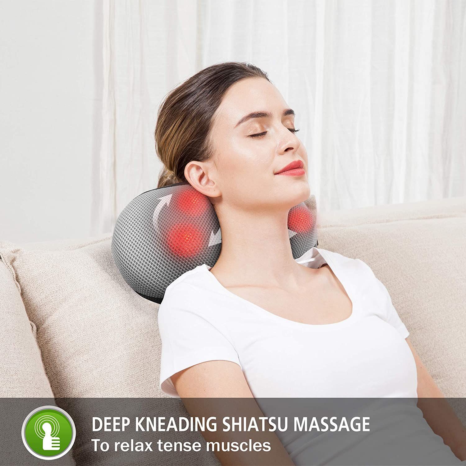 VIKTOR JURGEN Handheld Back Massager - Double Head Electric Full Body  Massager - Deep Tissue Percussion Massage for Muscles, Head, Neck,  Shoulder, Back, Leg, Foot -Best Gifts for Women/Men 