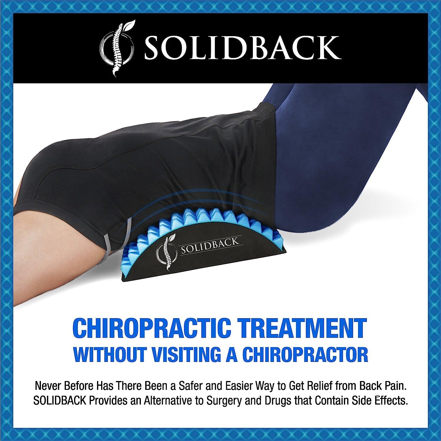 Solidback lower back stretcher clearance