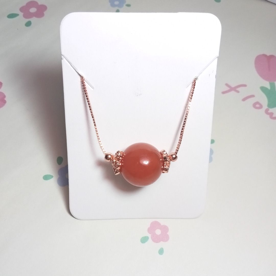 Red and shop pink necklace