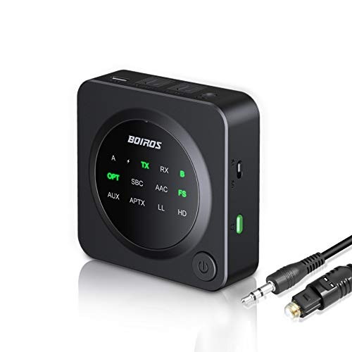  August Bluetooth 5.0 Audio Transmitter Receiver Dual Connection  for TV Headphones and HiFi Speakers MR280 - Multipoint, Low Latency,  Stereo, Volume Control, Optical RCA Jack 3.5mm Mains Powered USB :  Electronics
