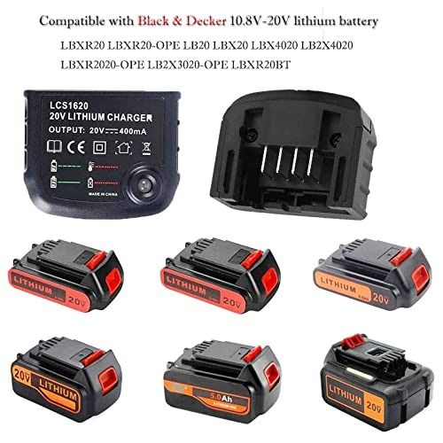 LCS1620 Lithium Battery Charger For Black&Decker 10.8V 14.4V