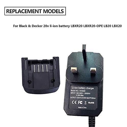 Lithium Ion Battery Charger for Black Decker LCS1620 for Black