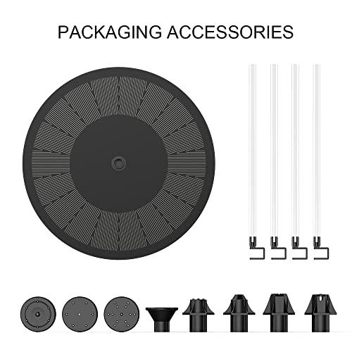 [Stockist.SG] Solar Fountain Pump,3.5W Solar Powered Water Feature,Bird