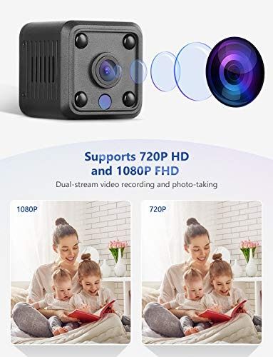 YOHOOLYO Mini Spy Camera Hidden Camera Surveillance Cam Wifi 1080P