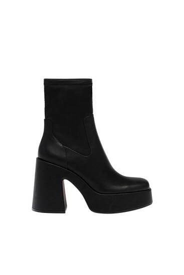 Pull and bear platform boots sale