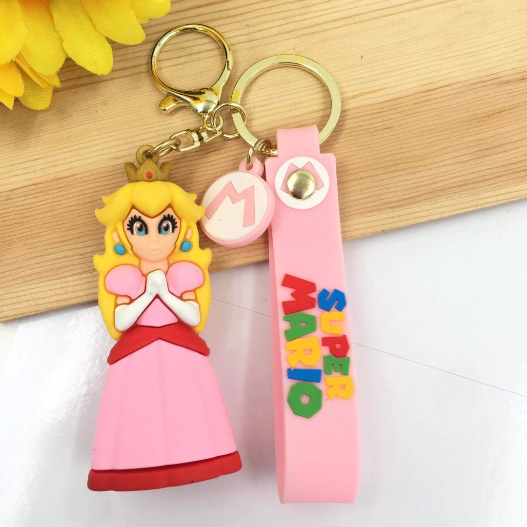 Super Mario ,Luigi , Peaches Keychains, Hobbies & Toys, Toys & Games on