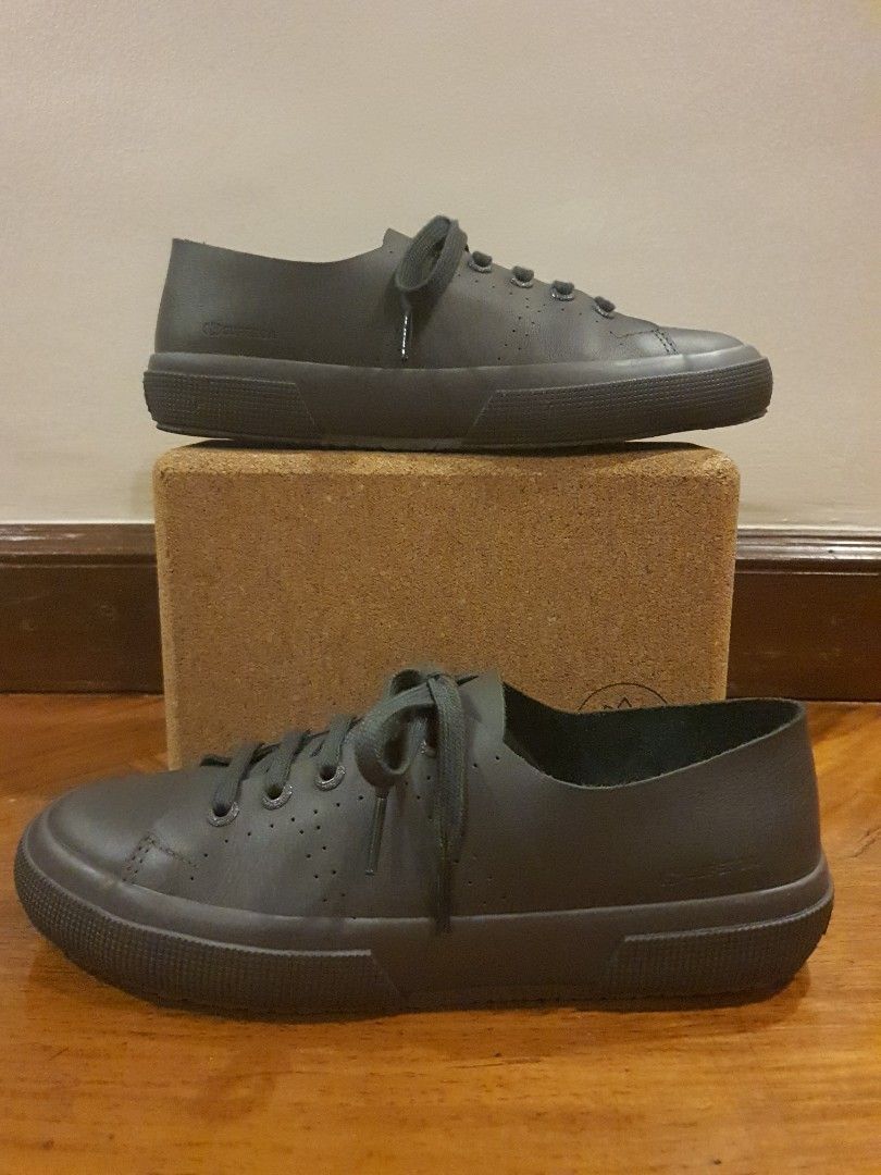 Superga raw cut leather shop