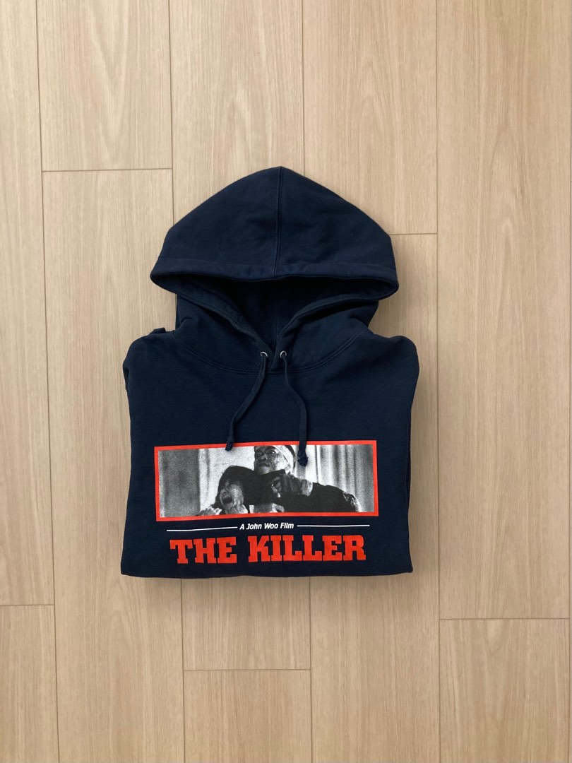 Supreme The Killer Hooded Sweatshirt (Navy), 名牌, 服裝- Carousell