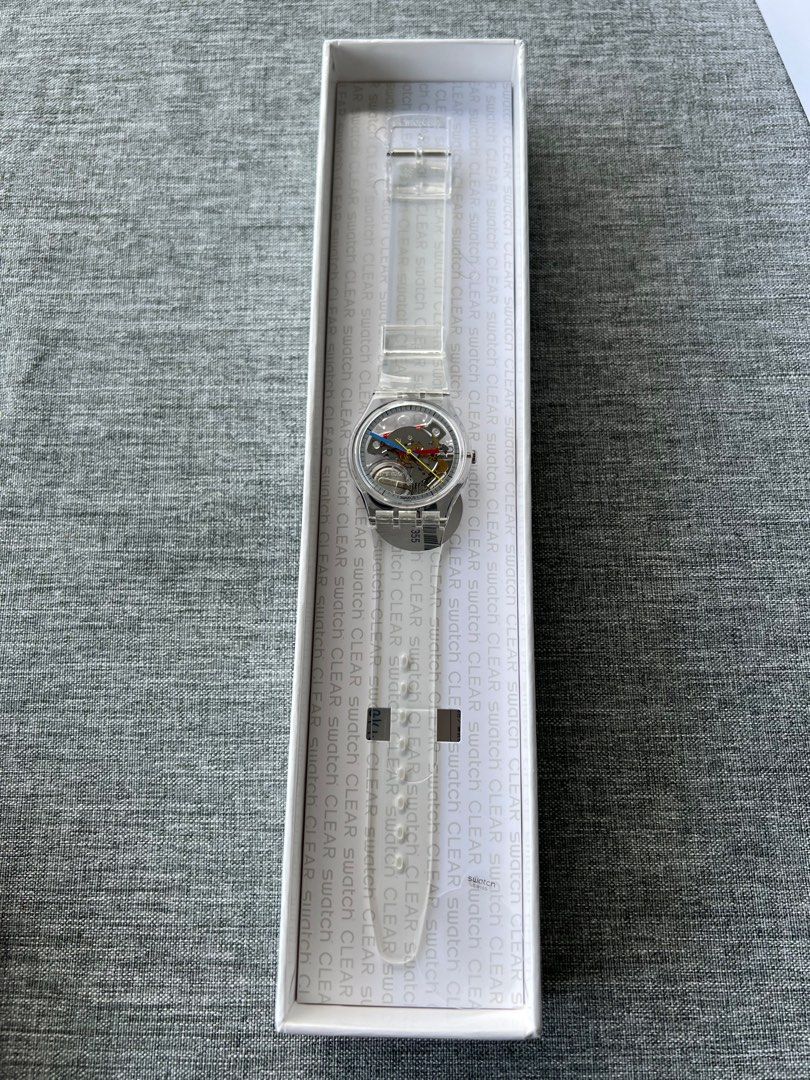 Swatch transparent, Men's Fashion, Watches & Accessories, Watches on ...