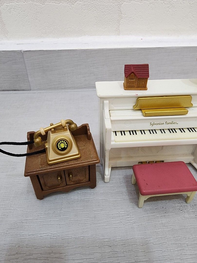 Set De Mobilier Sylvanian Family Avec Support Téléphone - Référence CA-501 (KA-501) - Neuf - Epoch Japon