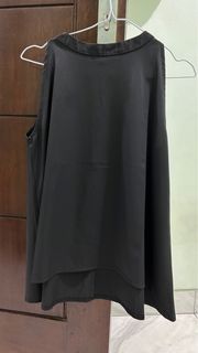 top outer hitam | kancing