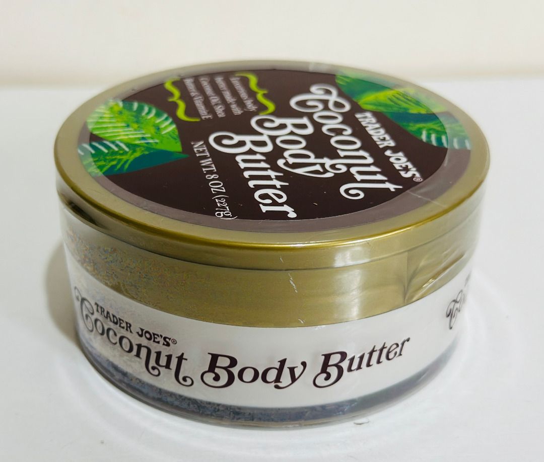 TRADER JOE'S COCONUT BODY BUTTER w/ COCONUT OIL, SHEA BUTTER & VITAMIN