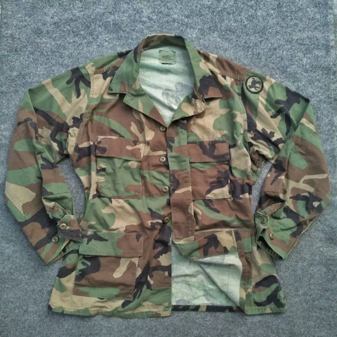 US Army BDU Field Jacket Woodland Camouflage Pattern 80's on Carousell