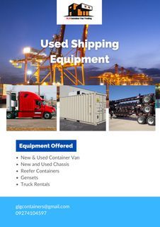 Used Container Vans / Shipping Container and Shipping Equipment for Sale!