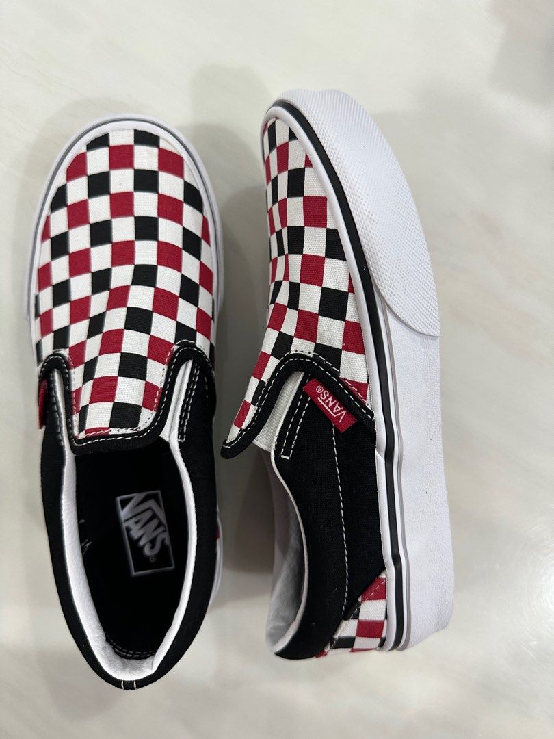 VANS KIDS COLOR THEORY CHECKERBOARD CLASSIC SLIP ON